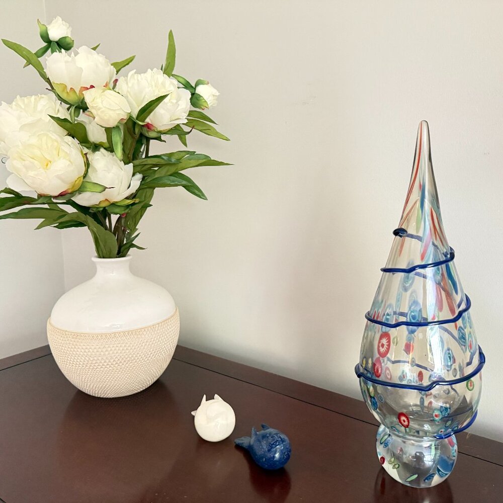 Large Vintage Murano Millefiori Glass Christmas Tree